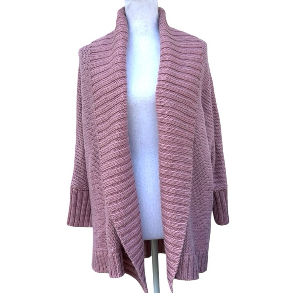 LOFT outlet Dusty Rose Open Cardigan L